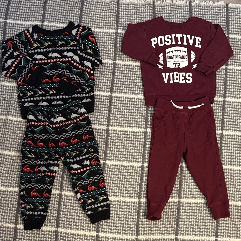 2T boys sweat sets